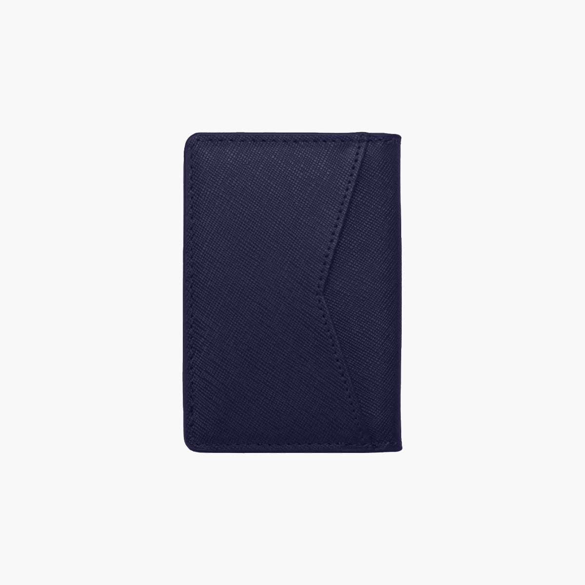 Navy Blue Saffiano Bi-Fold Wallet