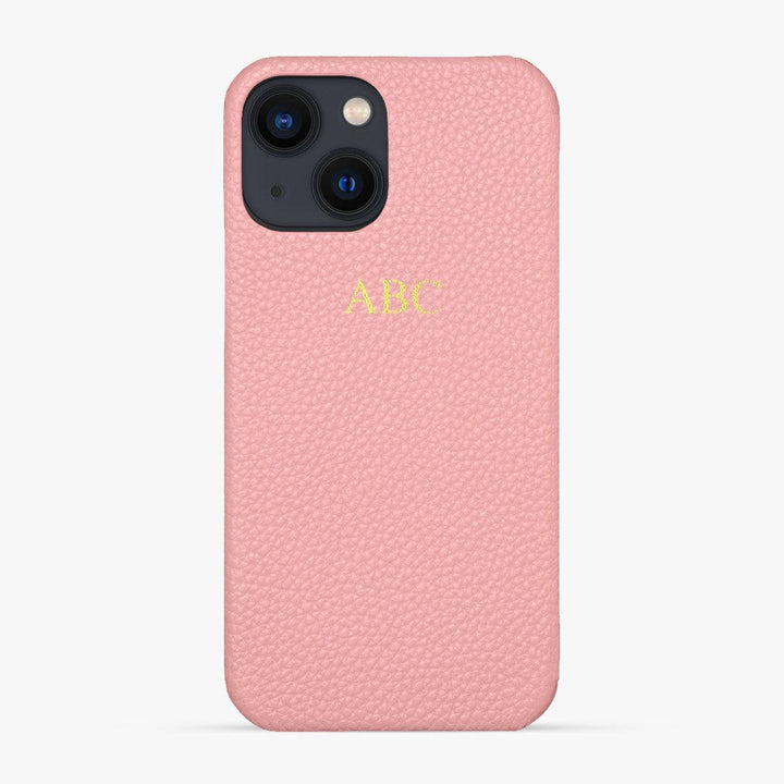 Foil Embossed iPhone 15 Plus Phone Case - Luxe Leather #colour_pink pebble leather