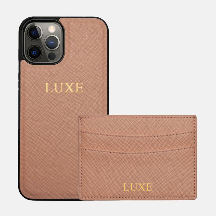 Nude Taupe Saffiano Set - Luxe Leather