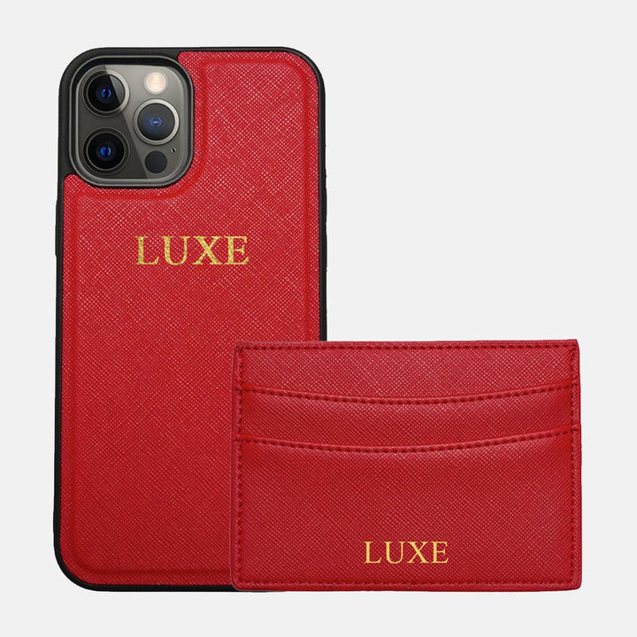 Red Saffiano Set - Luxe Leather