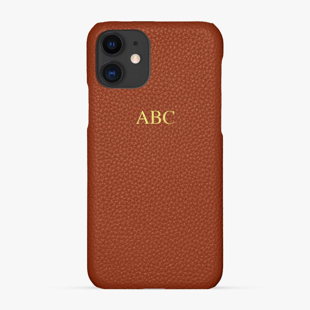 Foil Embossed iPhone 11 Phone Case - Luxe Leather