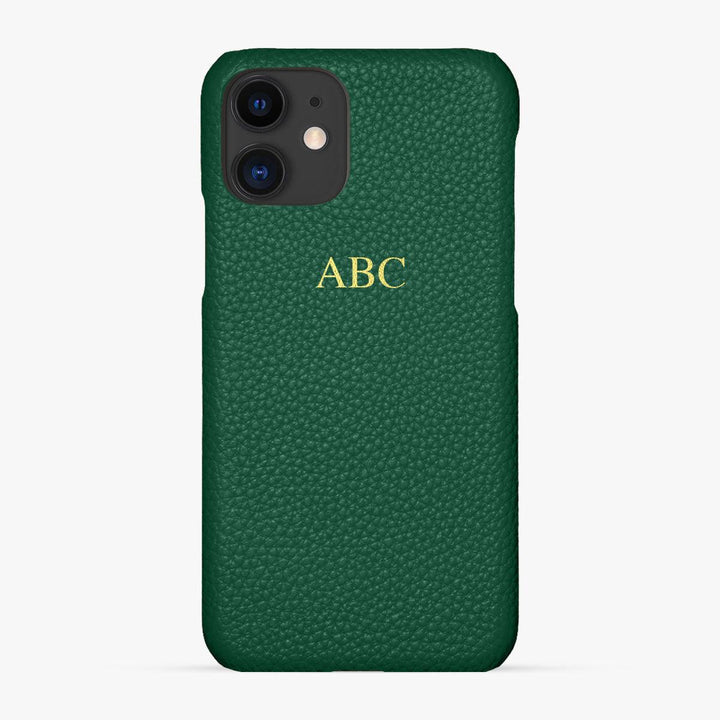 Foil Embossed iPhone 11 Phone Case - Luxe Leather