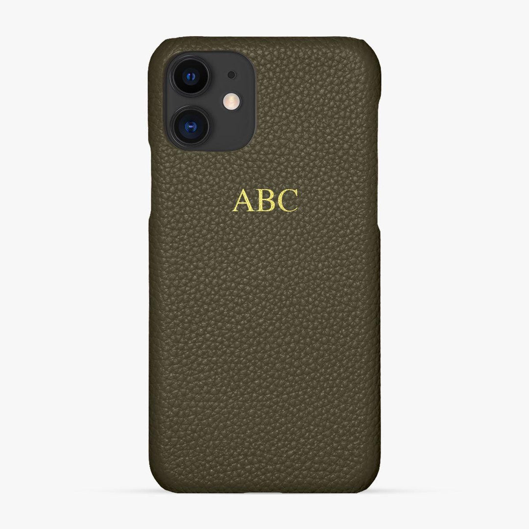 Foil Embossed iPhone 11 Phone Case - Luxe Leather