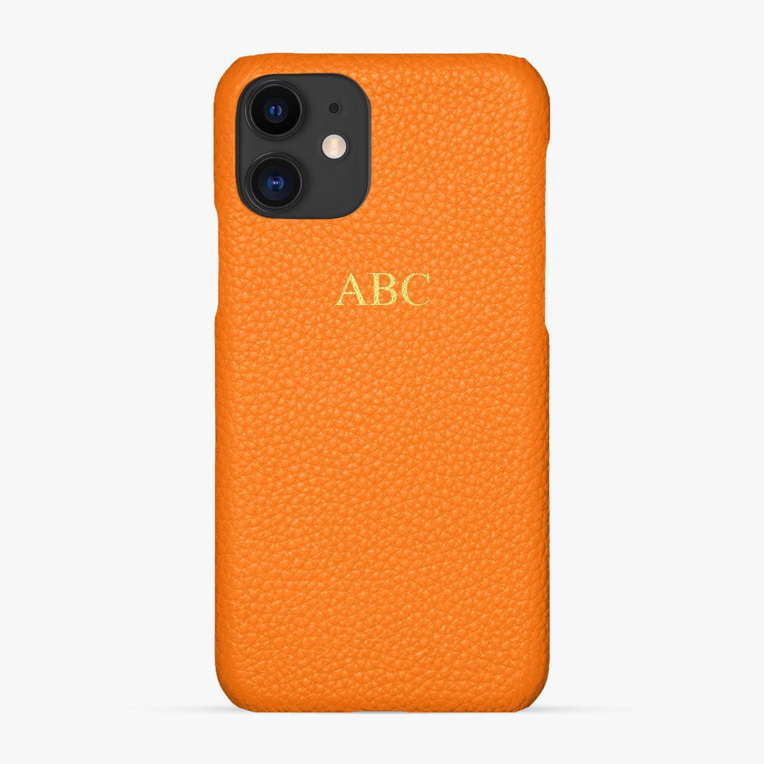 Foil Embossed iPhone 11 Phone Case - Luxe Leather