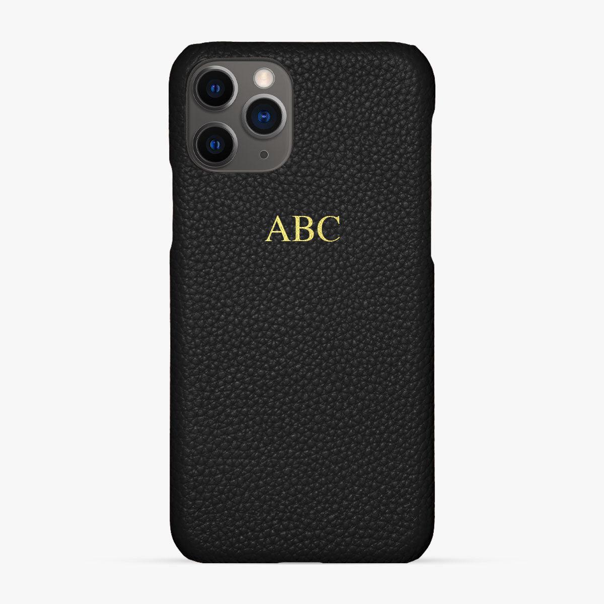 Foil Embossed iPhone 11 Pro Max Phone Case - Luxe Leather