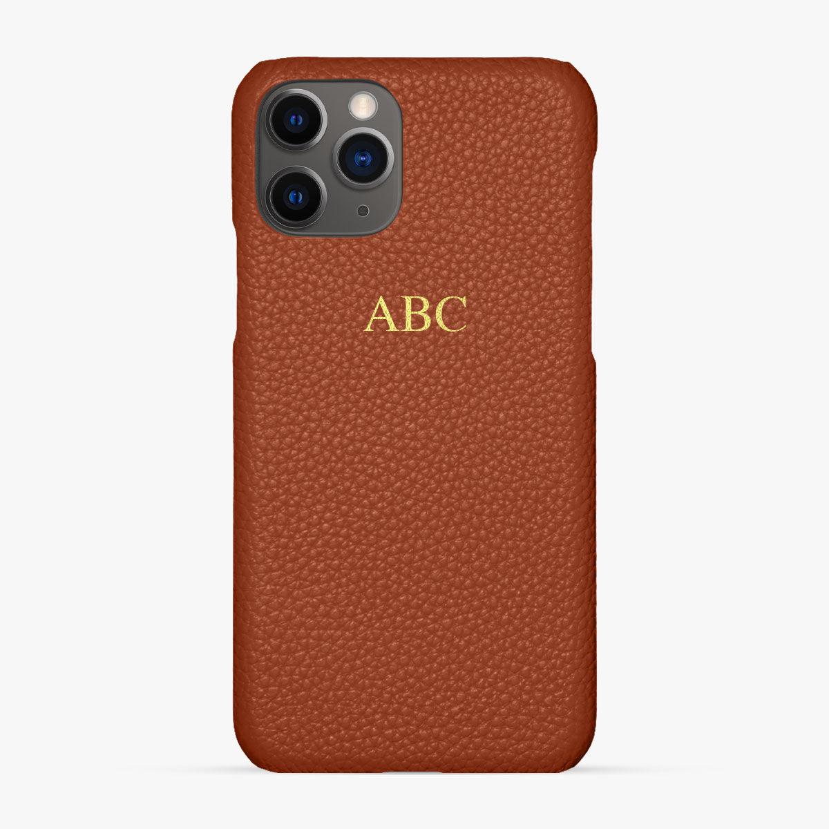 Foil Embossed iPhone 11 Pro Max Phone Case - Luxe Leather