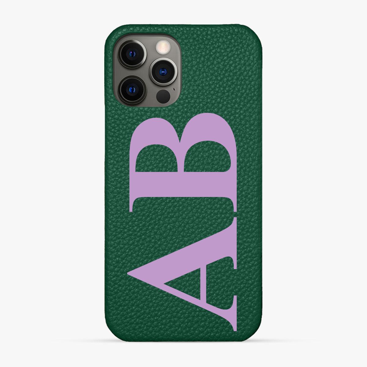 Classic Font iPhone 12 Pro Max Phone Case - Luxe Leather