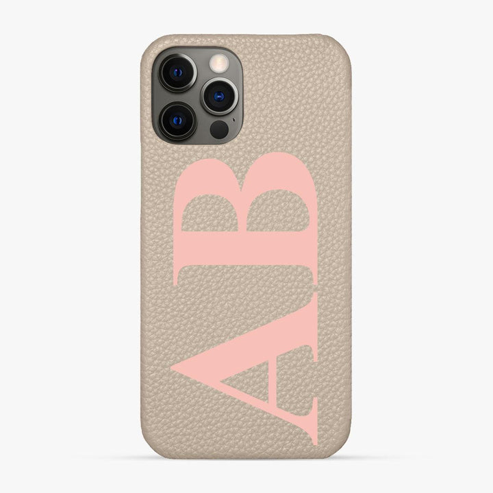 Classic Font iPhone 12 Pro Phone Case - Luxe Leather