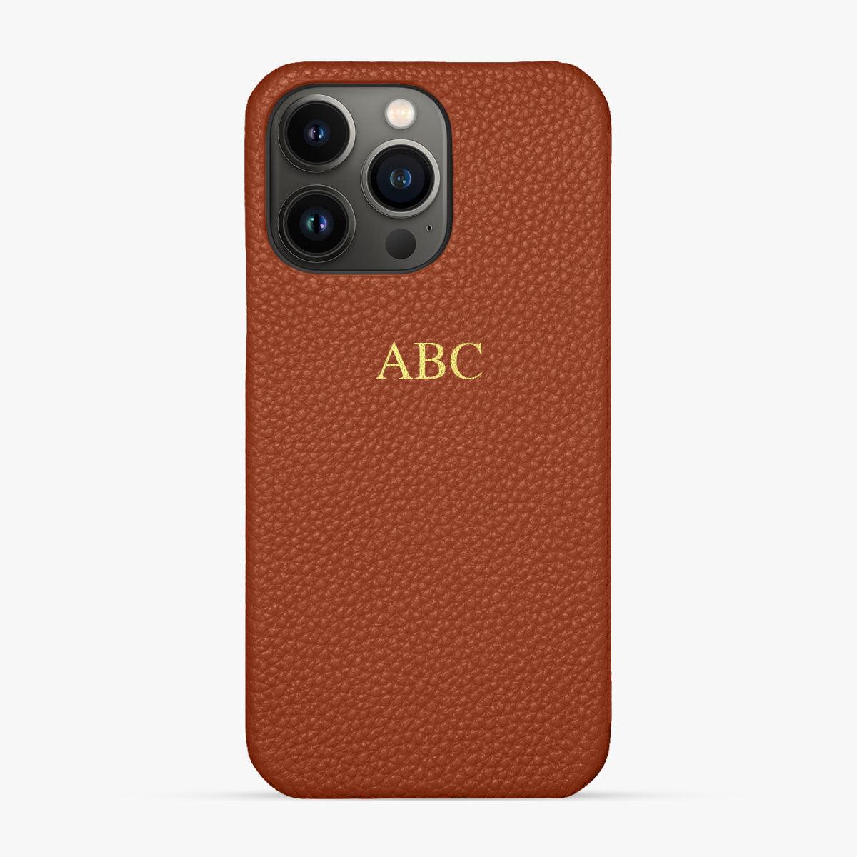 Foil Embossed iPhone 14 Pro Phone Case - Luxe Leather