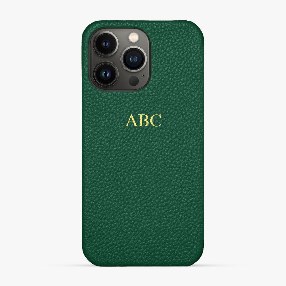 Foil Embossed iPhone 13 Pro Phone Case - Luxe Leather