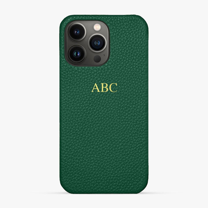 Foil Embossed iPhone 13 Pro Phone Case - Luxe Leather